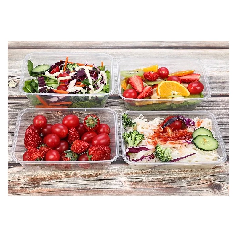 Durable & Microwave Safe 550ml Plastic Containers for Restaurants Takeaway